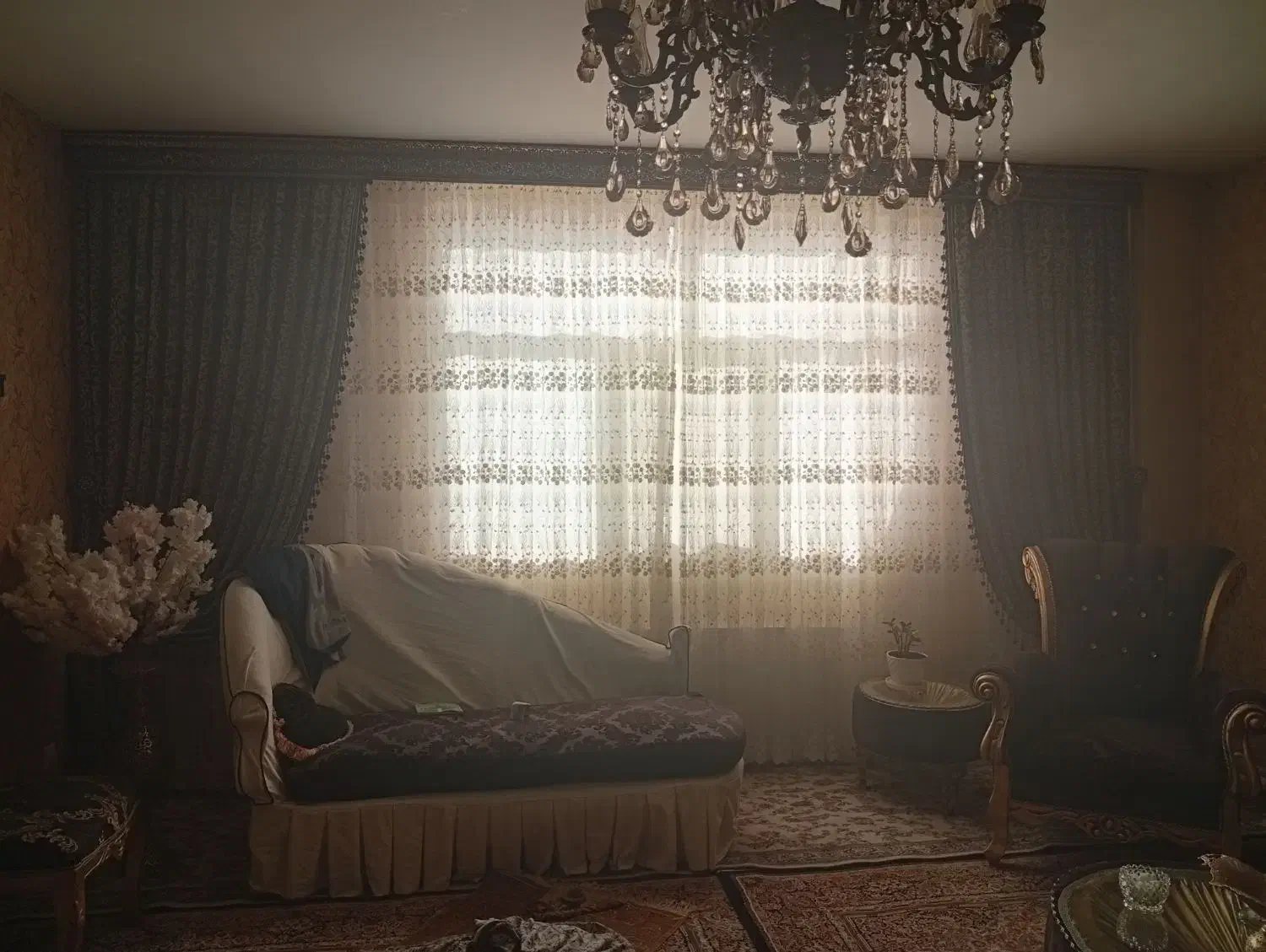 پرده 4/5 متری در 2/5|پرده، رانر، رومیزی|مهاجران, |دیوار