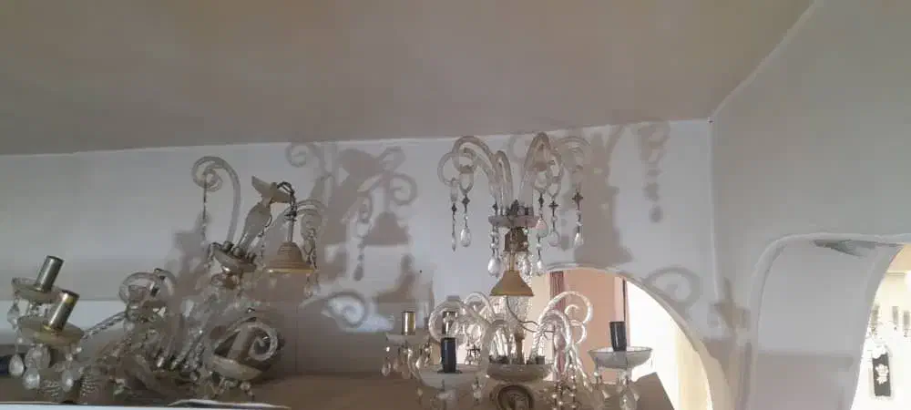 ۳عدد لوستر کریستال اصل چک قدیمی|لوستر و چراغ آویز|کرمانشاه, |دیوار