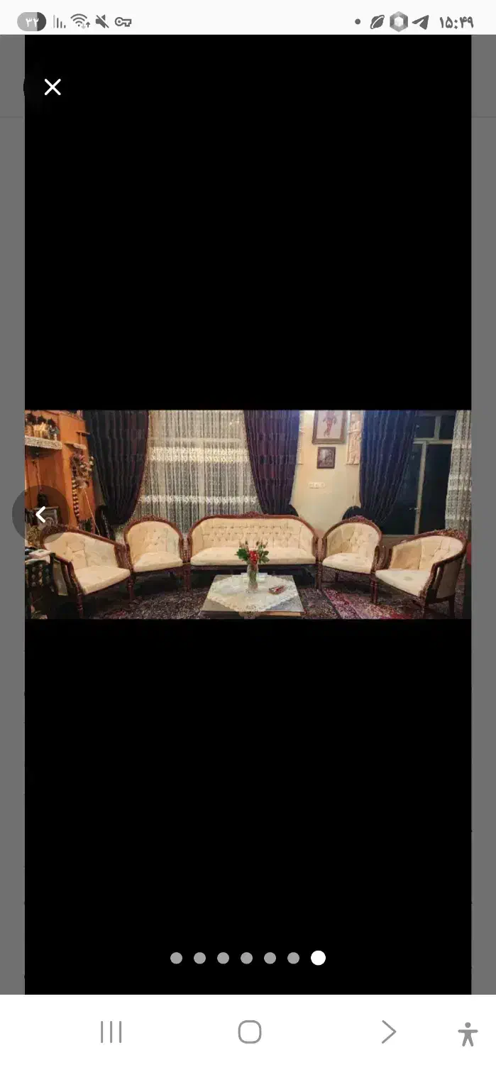 مبل 7نفره چوب گردو|مبلمان خانگی و میز عسلی|همدان, |دیوار