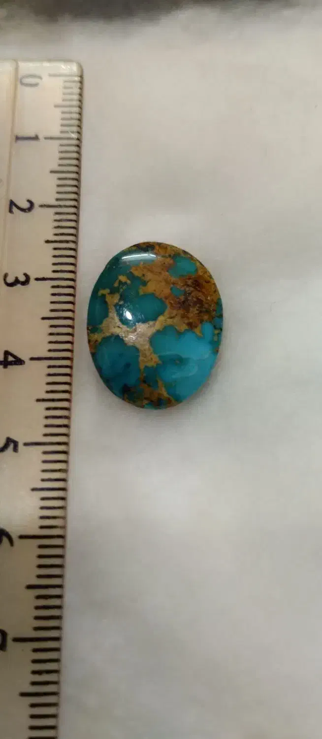 نگین کلکسیونی فیروزه نیشابور رگه طلایی|جواهرات|قم, زنبیل آباد|دیوار