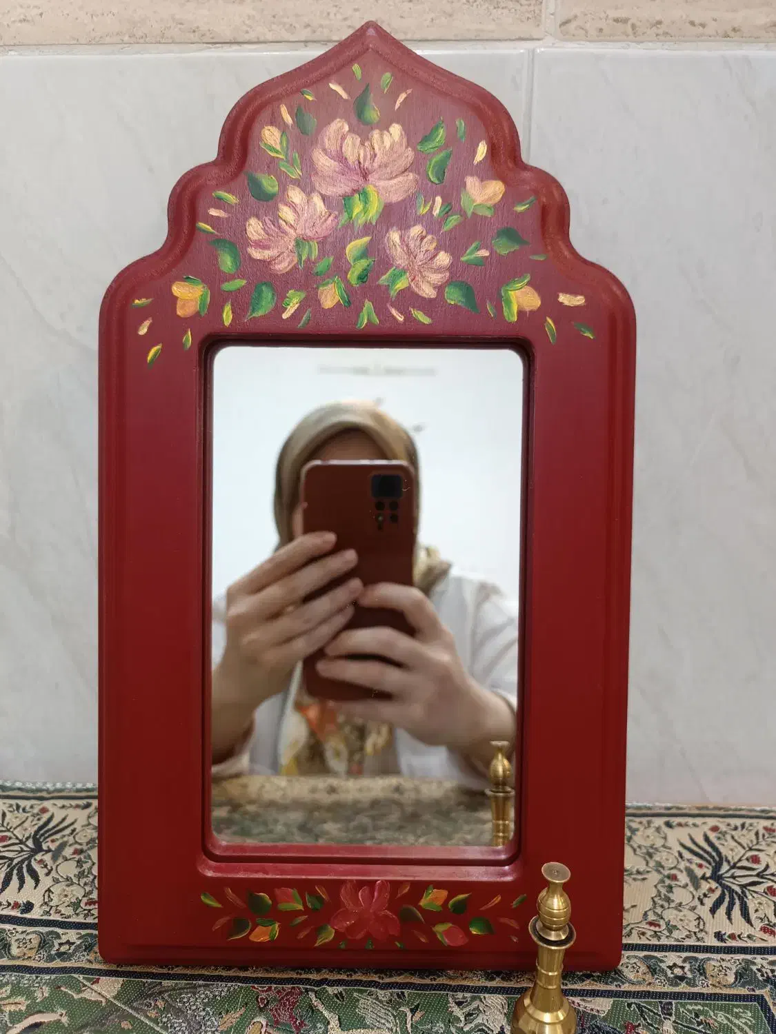 آینه دست‌ساز|صنایع دستی و سایر لوازم تزئینی|قم, نیروگاه|دیوار