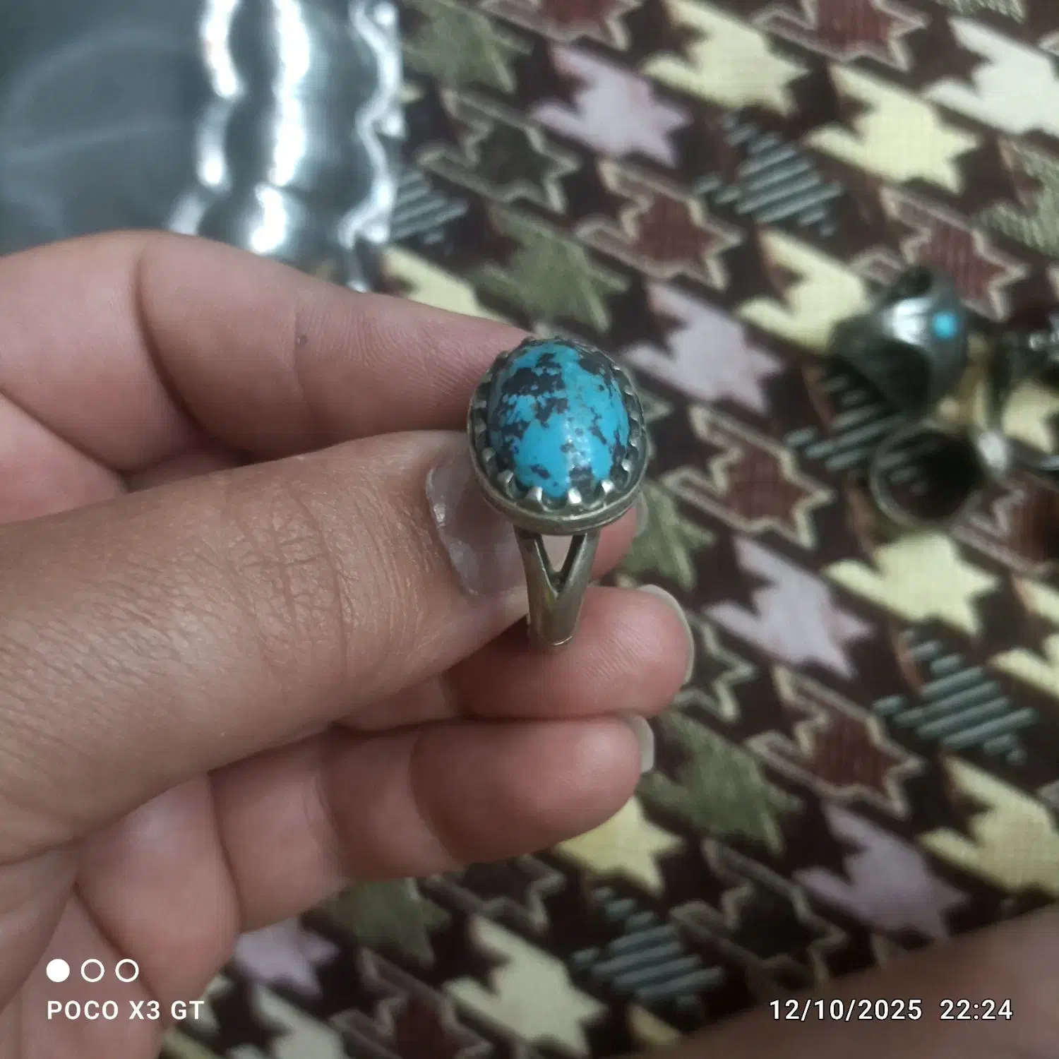 چندانگشتر نقره دست ساز با سنگ های متفاوت|جواهرات|پرند, فاز ۳|دیوار