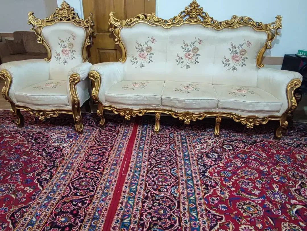 یک دست ۹ نفره مبل سلطنتی تمیز تبریز|مبلمان خانگی و میز عسلی|ایلخچی, |دیوار