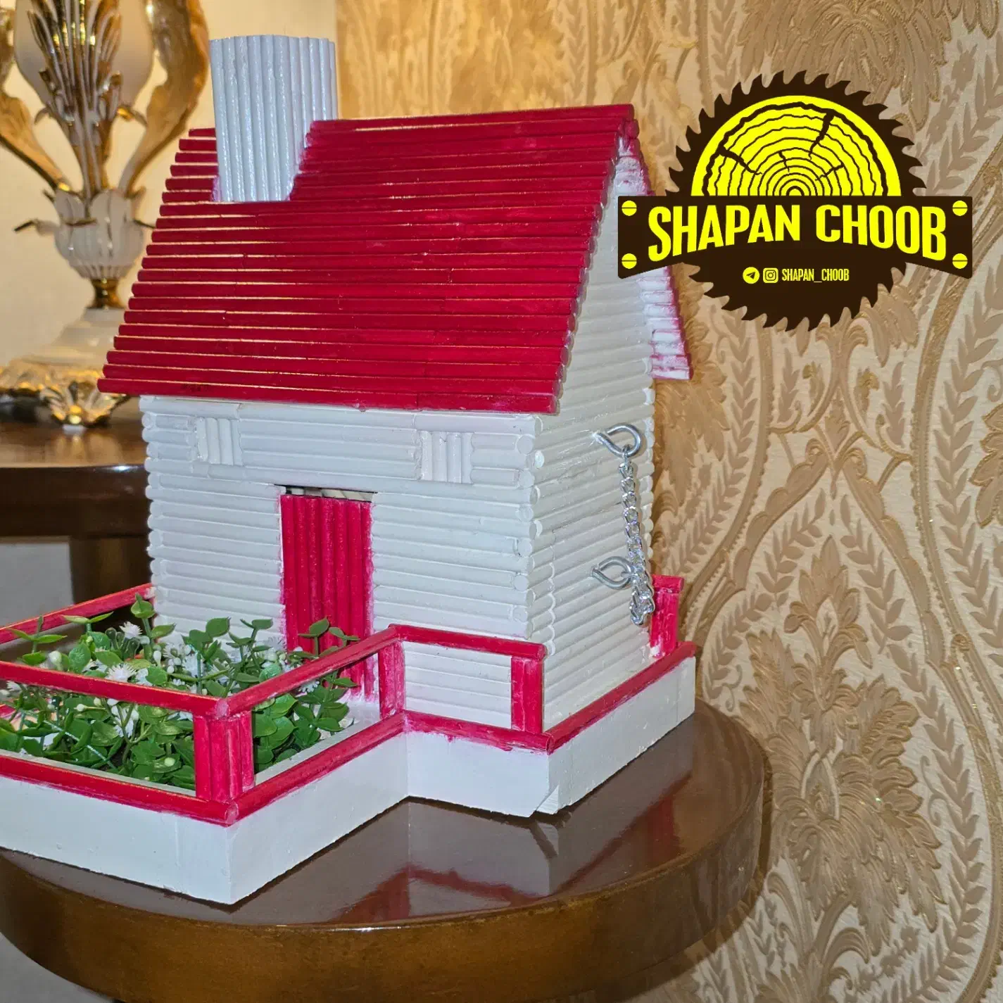 کلبه چوبی/جا عودی|صنایع دستی و سایر لوازم تزئینی|ری, حمزهآباد|دیوار