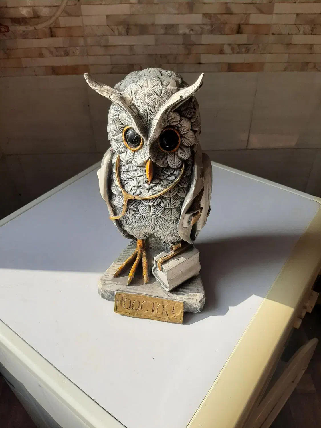 تندیس جغد پزشک|مجسمه، تندیس، ماکت|رشت, منظریه|دیوار