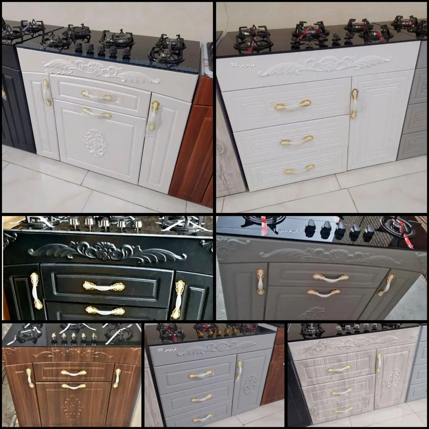 اجاق گاز طرح فر لعاب و کابینت رویه شیشه و استیل|اجاق گاز و لوازم برقی پخت‌وپز|گرگان, |دیوار