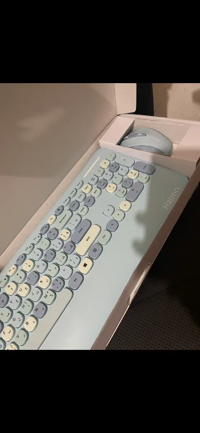 موس و کیبورد بی سیم و بی صدا hatron hkcw350|قطعات و لوازم جانبی رایانه|رودهن, |دیوار