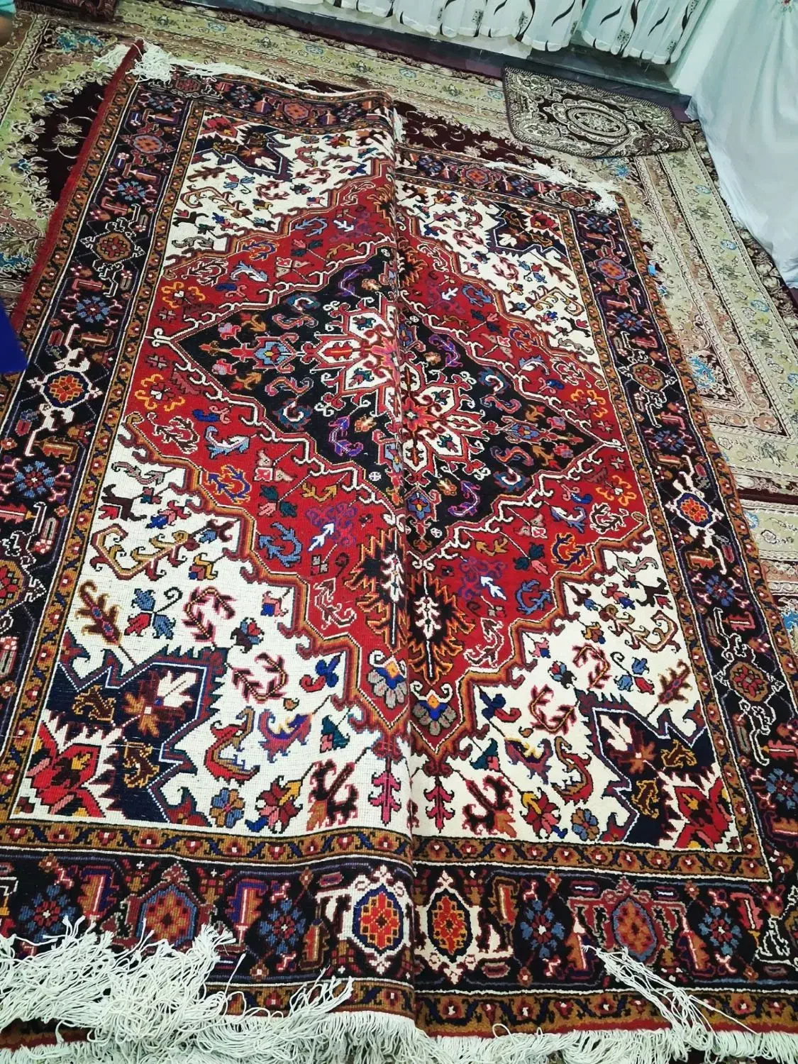 فرش ۶ متری دستبافت|فرش|مهربان, |دیوار