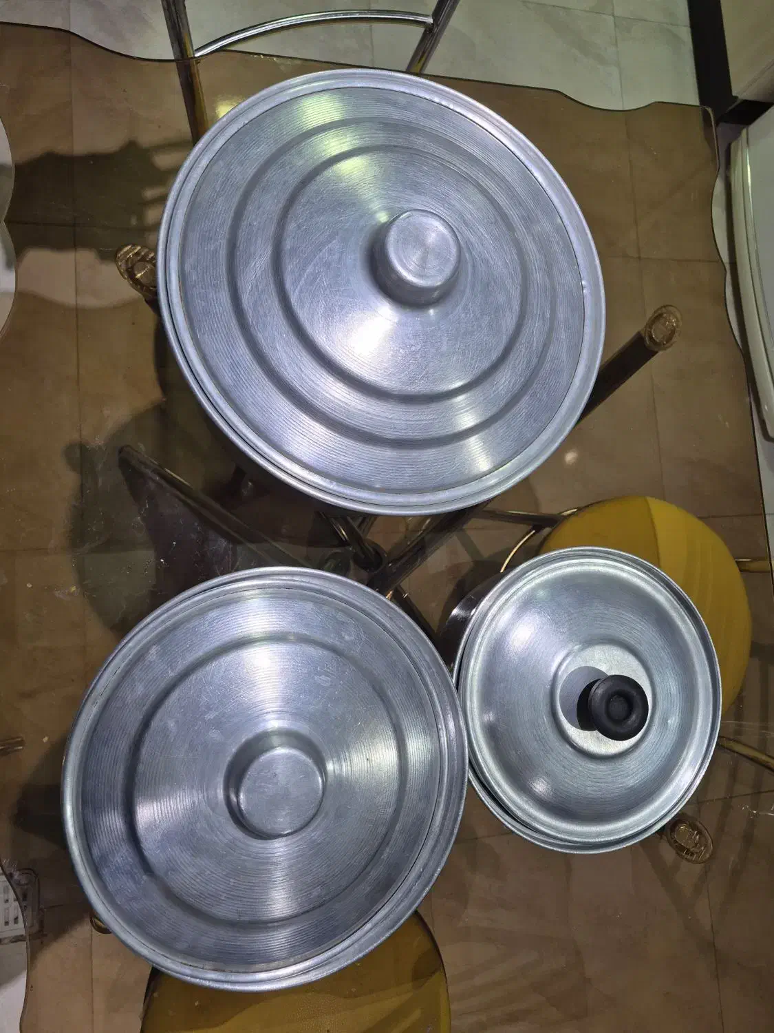 ۳ عدد قابلمه در ۳ سایز ، ۱۰ و ۶ و ۴ کیلویی|ظروف پخت‌وپز|سقز, |دیوار