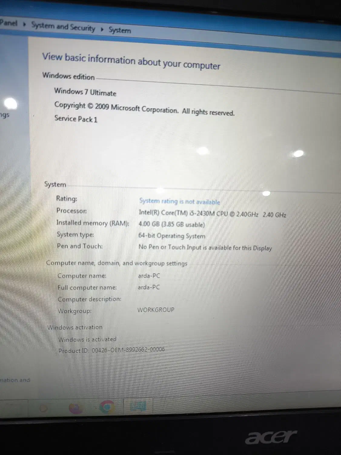 لب تاپ Acer|رایانه همراه|تهران, خلیج فارس|دیوار