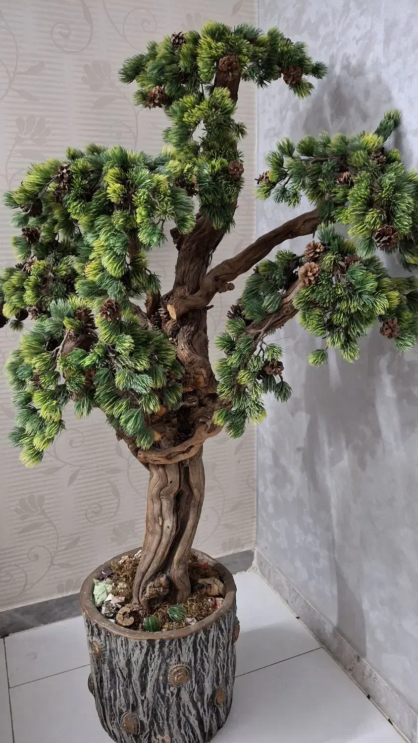 درختچه کاج|گل مصنوعی|گرگان, |دیوار