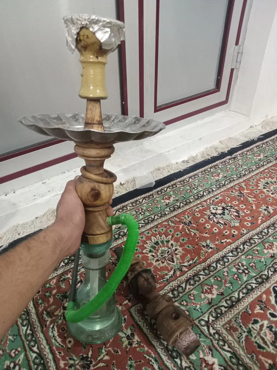 قلیان چوبی کوچک نو باتنه اضافی|کلکسیون و سرگرمی|شاندرمن, |دیوار