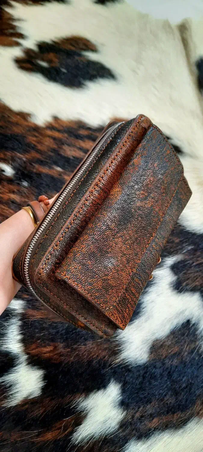 کیف دستی مدارک ساخته شده با چرم طبیعی|کیف، کفش، کمربند|رشت, خرسندی|دیوار