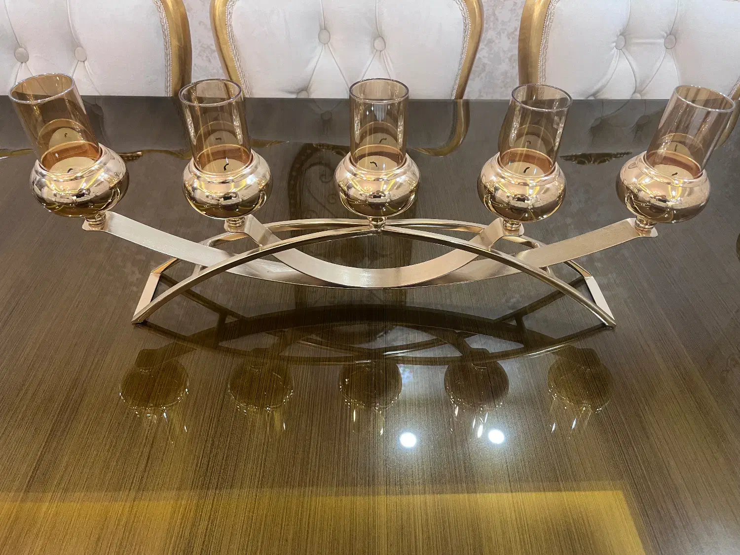 جاشمعی(شمعدان) ۵ شعله رنگ ثابت|صنایع دستی و سایر لوازم تزئینی|اهواز, پادادشهر|دیوار