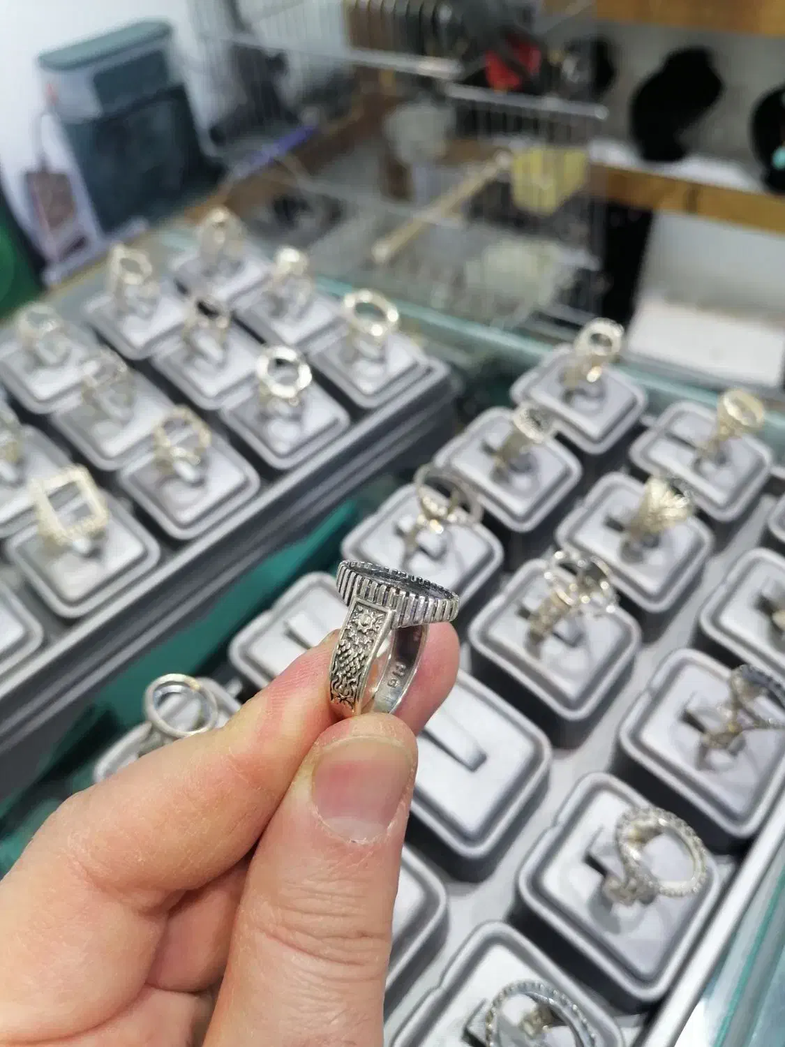 رکاب انگشتر نقره|جواهرات|یزد, |دیوار