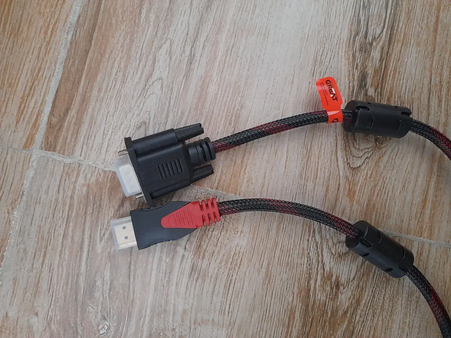 سیم کابل HDMI به VGA نو نو|قطعات و لوازم جانبی رایانه|خوی, |دیوار