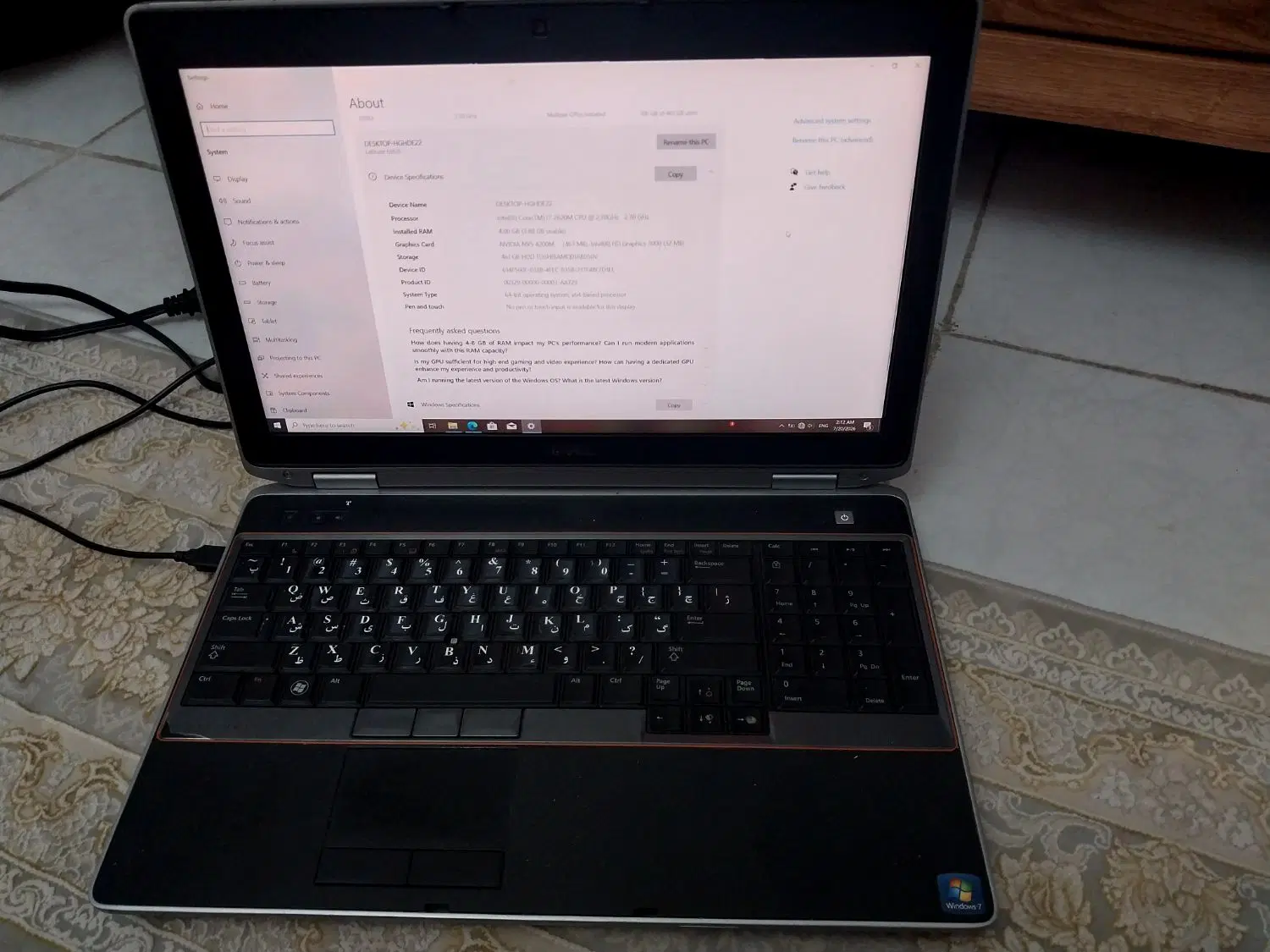 Dell Latitude E6520|رایانه همراه|کرمانشاه, |دیوار