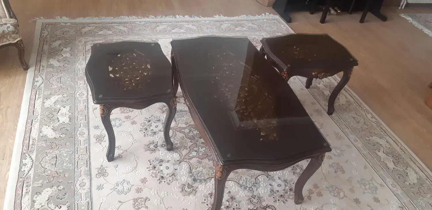 میز جلو مبلی طرح فرانسوی|مبلمان خانگی و میز عسلی|مشهد, نیروی هوایی|دیوار