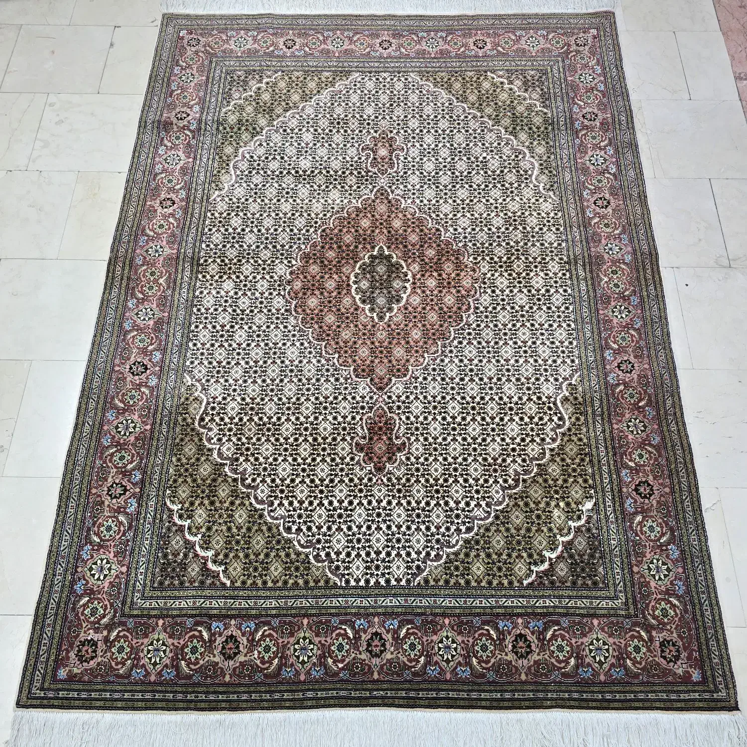 قالیچه دستباف ابریشم|فرش|تهران, شیراز|دیوار