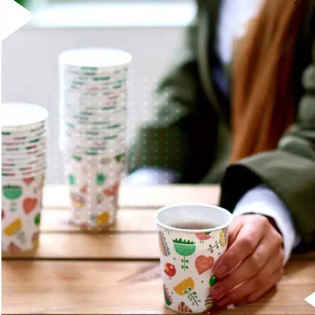 لیوان کاغذی 50 عددی (گالری کوروش)|ظروف نگهدارنده، پلاستیکی، یک‌بارمصرف|بیرجند, |دیوار