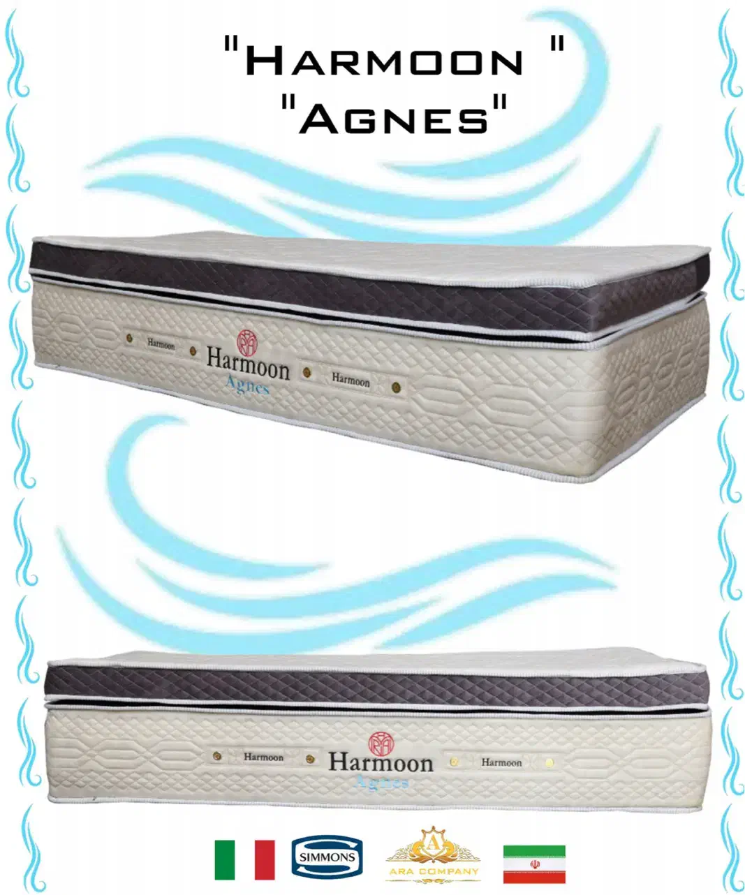 تشک Harmoon Agnes استاندارد طبی جهانی ۴۰ سانتی|تشک تختخواب|گلستان (تهران), |دیوار