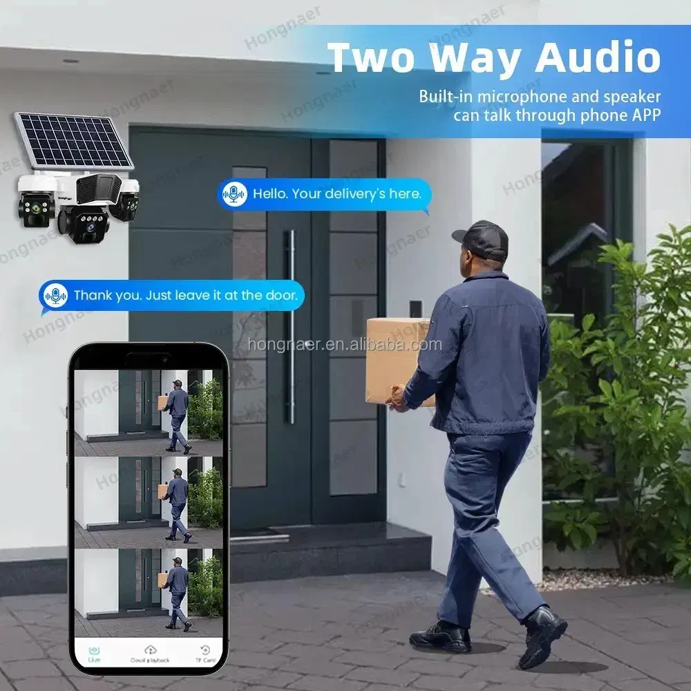 دوربین امنیتی خورشیدی اوکم مدل TL3 با ۳ لنز ۱۲ مگا|دوربین مداربسته|دهدشت, |دیوار