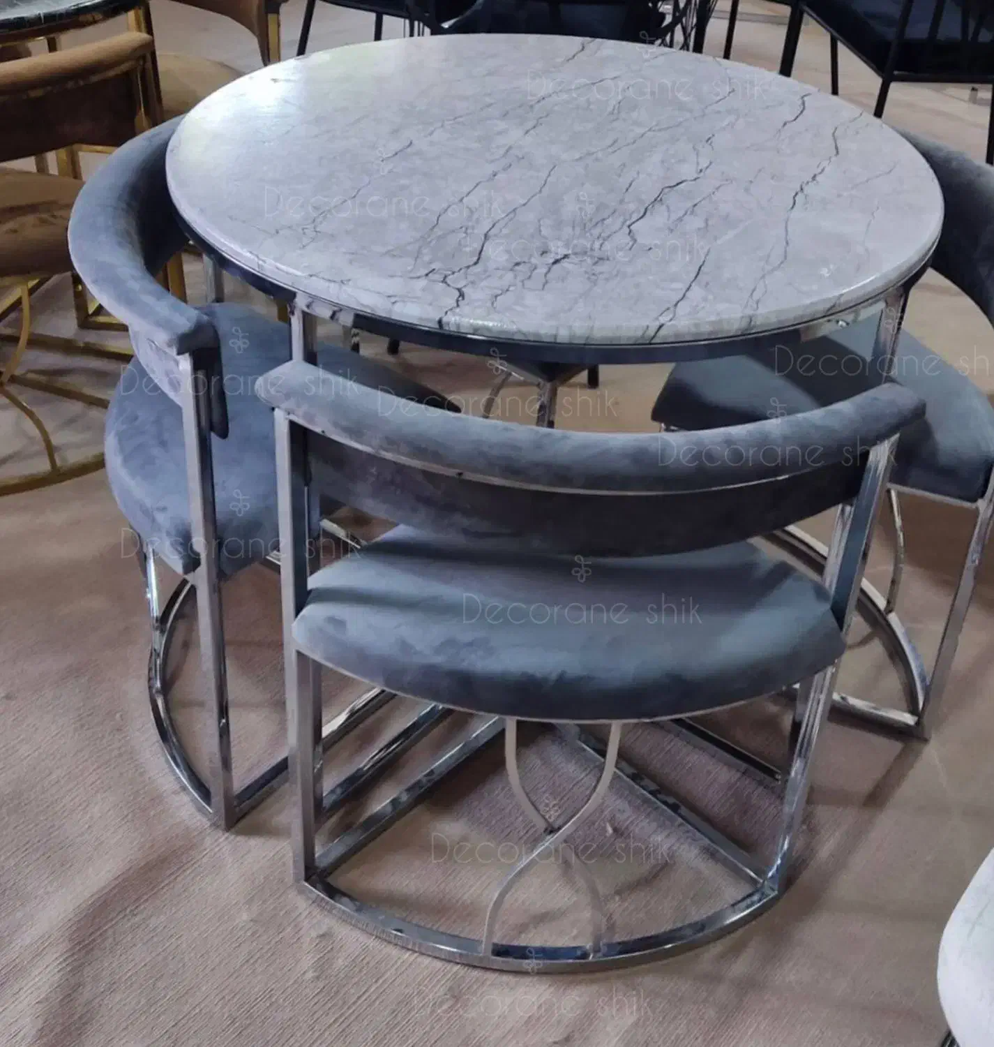 صندلی میز ناهارخوری فلزی پشتی دار کافه رستوران تدی|میز و صندلی غذاخوری|تهران, مشیریه|دیوار