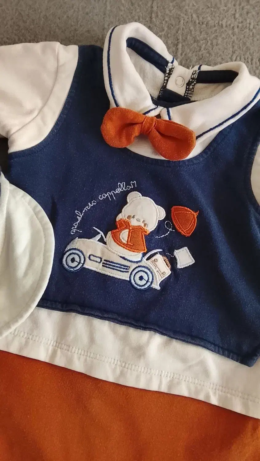 سرهمی جنس عالی همراه کلاه|کفش و لباس بچه|قم, نیروگاه|دیوار