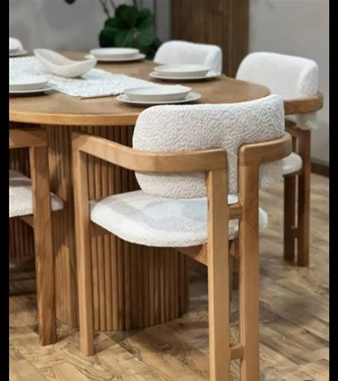 میز صندلی شش نفری تدی|میز و صندلی غذاخوری|تبریز, |دیوار