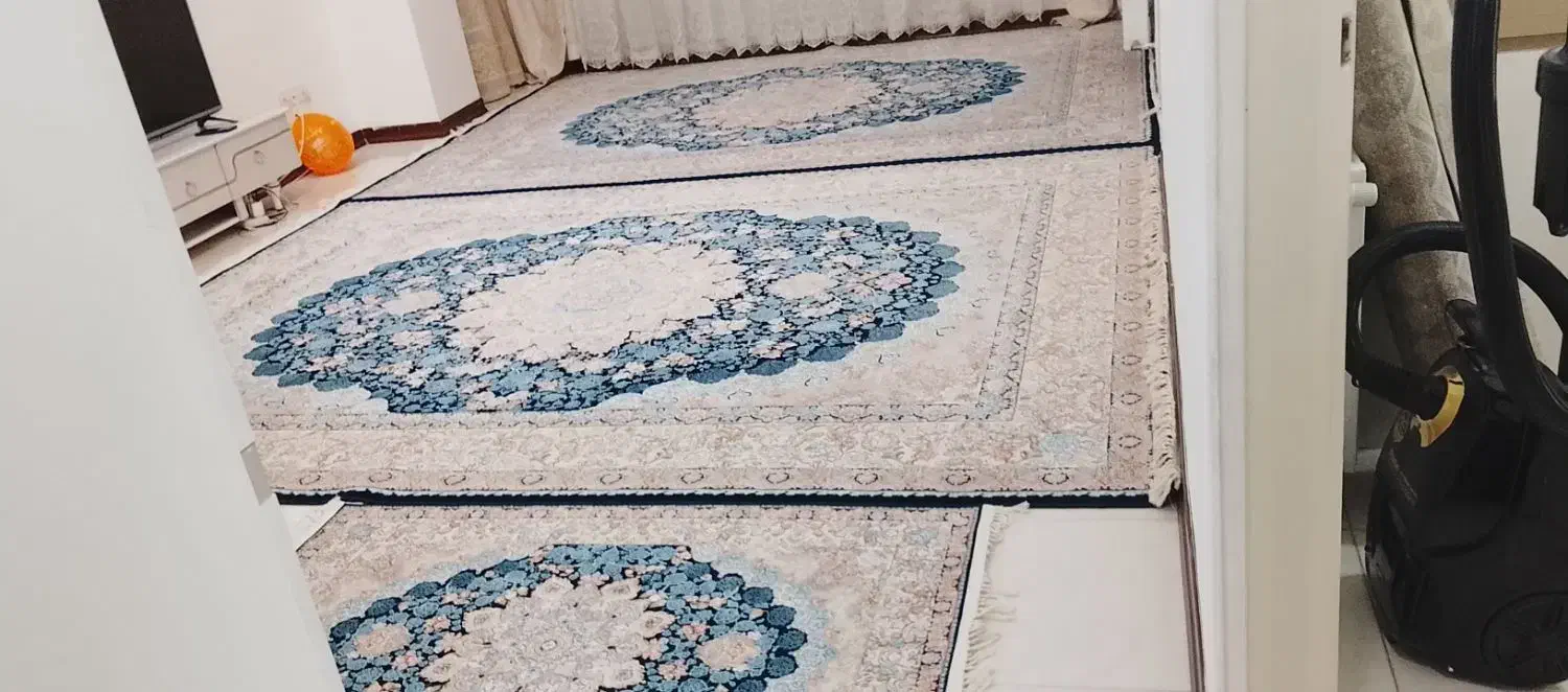 دو عدد فرش نه متری و دو عدد قالیچه هزار شانه|فرش|شهریار, شهرک وائین|دیوار