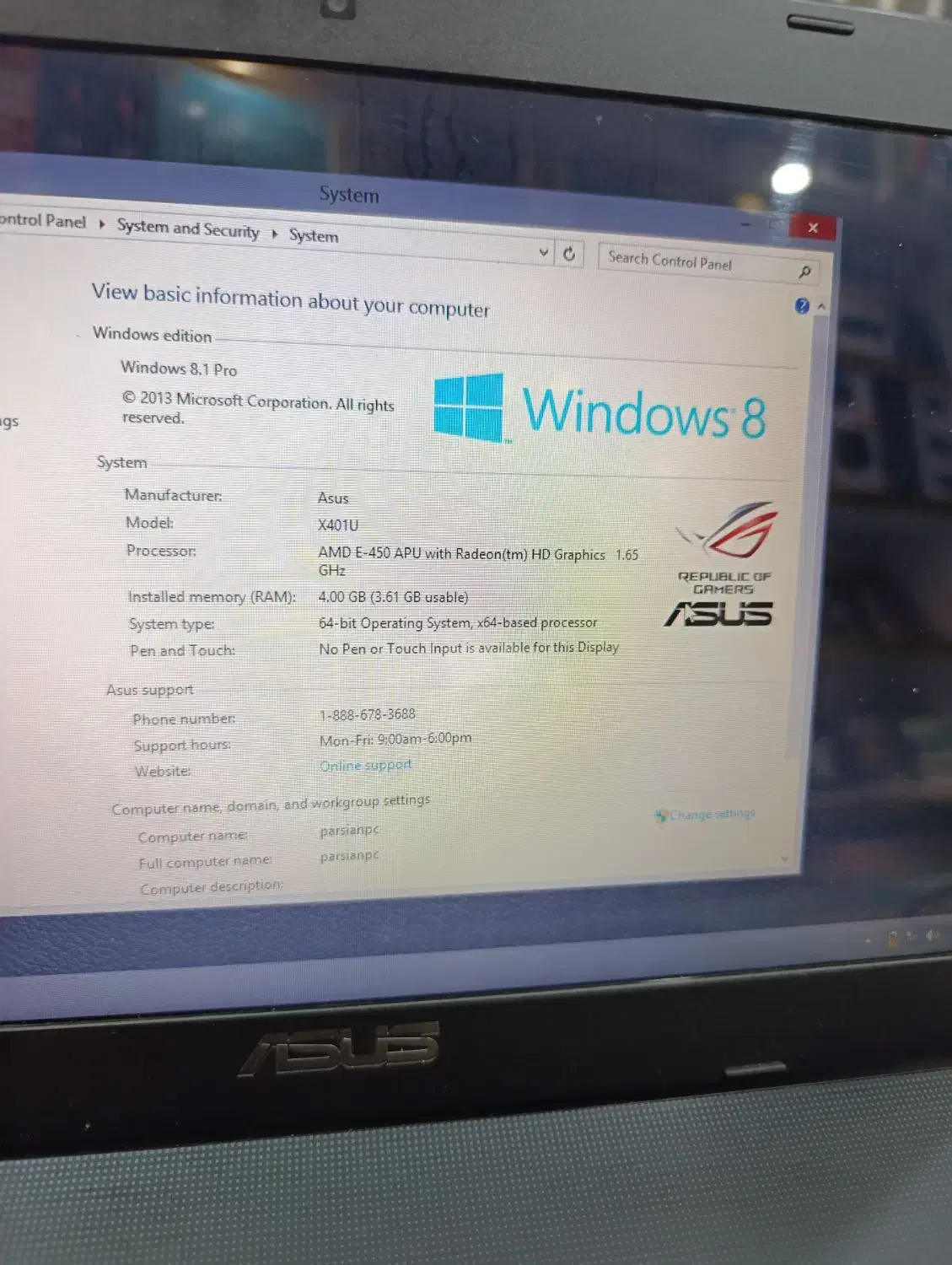 لپ تاپ ایسوس|رایانه همراه|مرودشت, دولت آباد|دیوار