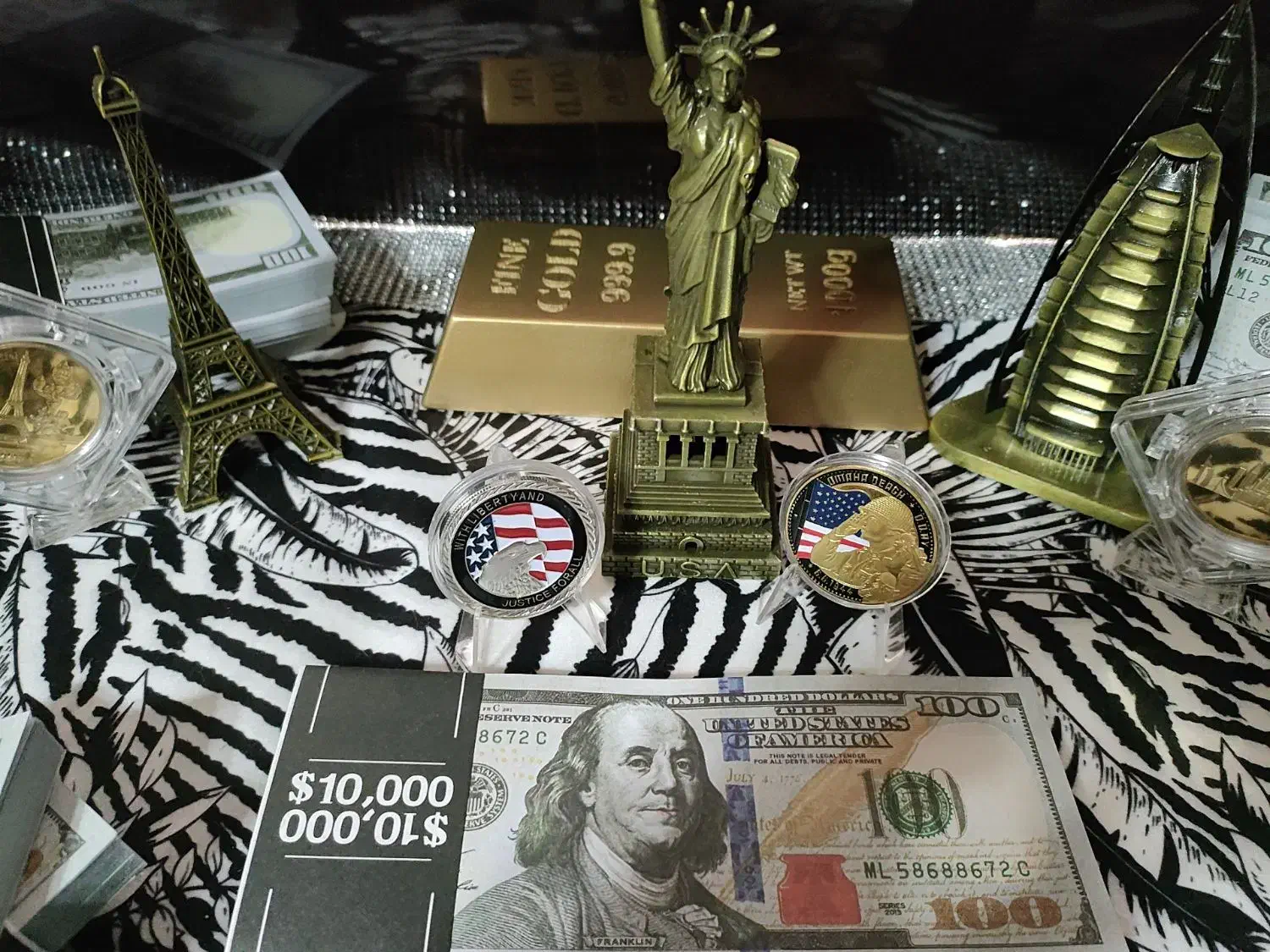 سکه یادبودچالش نیرو هوایی همراه مجسمه ازادی امریکا|کلکسیون سکه، تمبر، اسکناس|تهران, تهرانسر غربی|دیوار