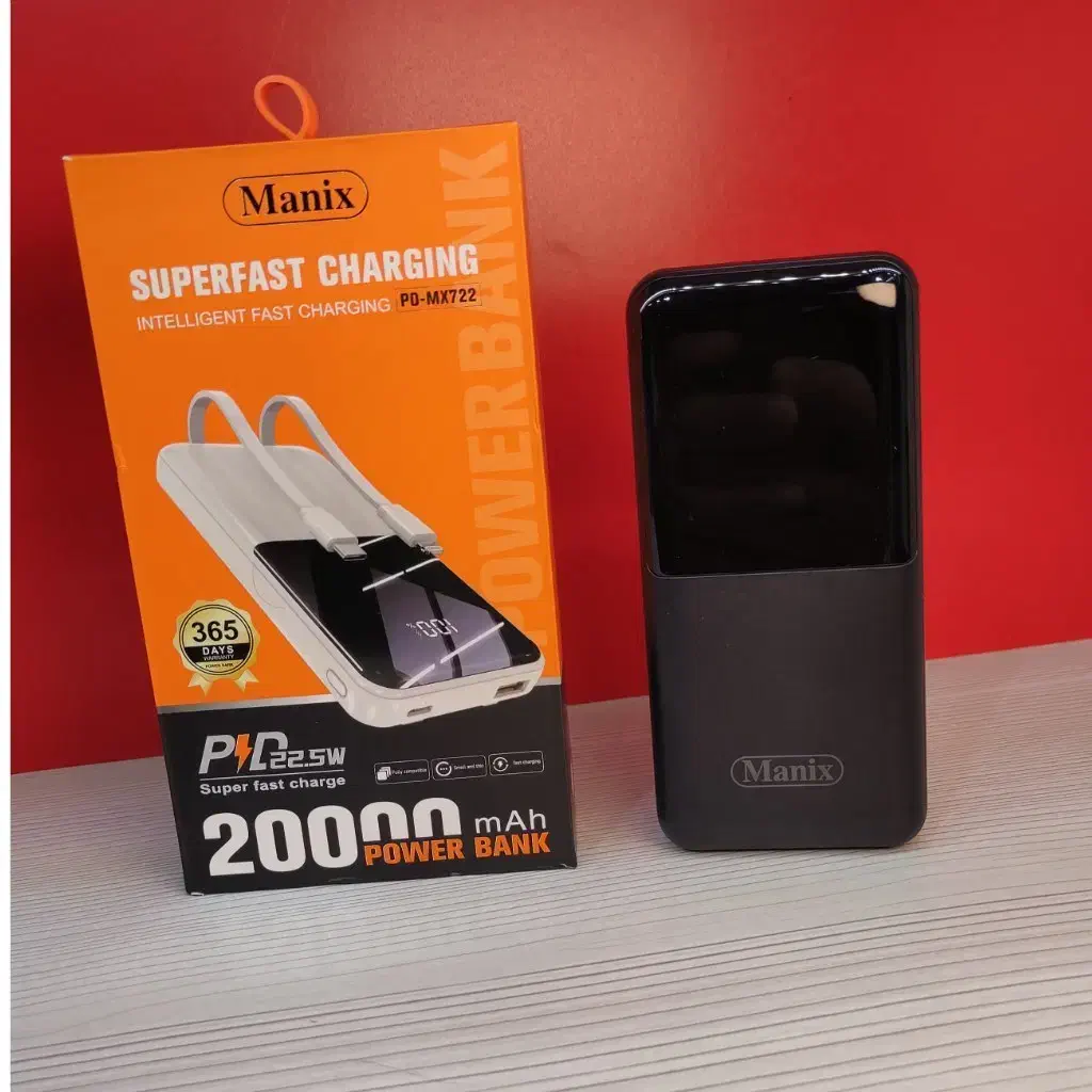 پاوربانک 20 هزار سوپر فست شارژ 22/5 وات اصل مانیکس|لوازم جانبی موبایل و تبلت|کرج, باغستان|دیوار