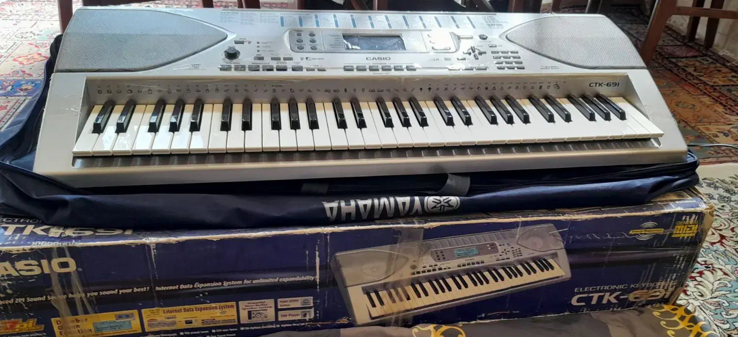 ارگ  کاسیو مدل  ۶۹۱ ctk اورجینال|پیانو، کیبورد، آکاردئون|سیرجان, |دیوار