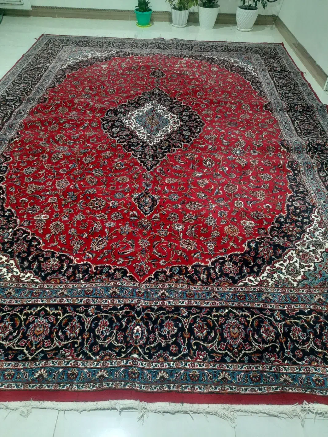 دو تخته فرش ۱۲متری|فرش|کارزان, |دیوار