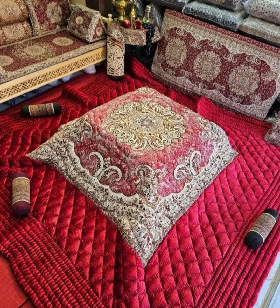 لحاف کرسی مدل سپیدار 4 در 4 سنتی کامل دست دوز|رختخواب، بالش، پتو|تهران, شهرک ولیعصر جنوبی|دیوار