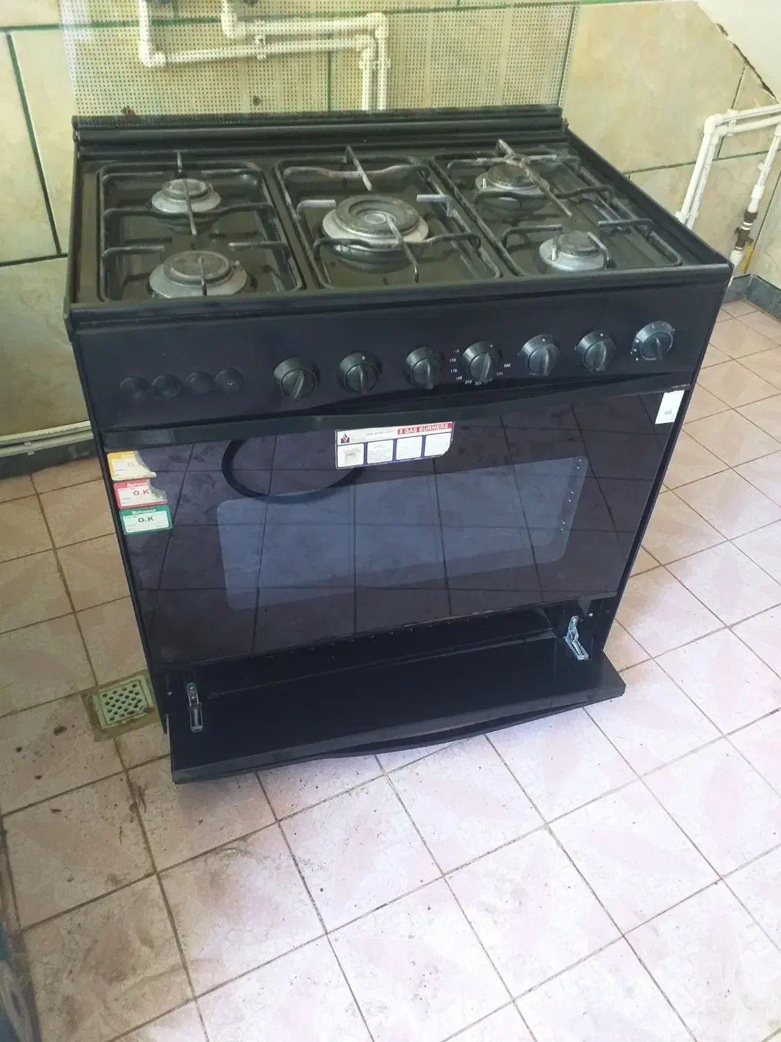 اجاق گاز فر دار پنج شعله|اجاق گاز و لوازم برقی پختوپز|پارسآباد, |دیوار