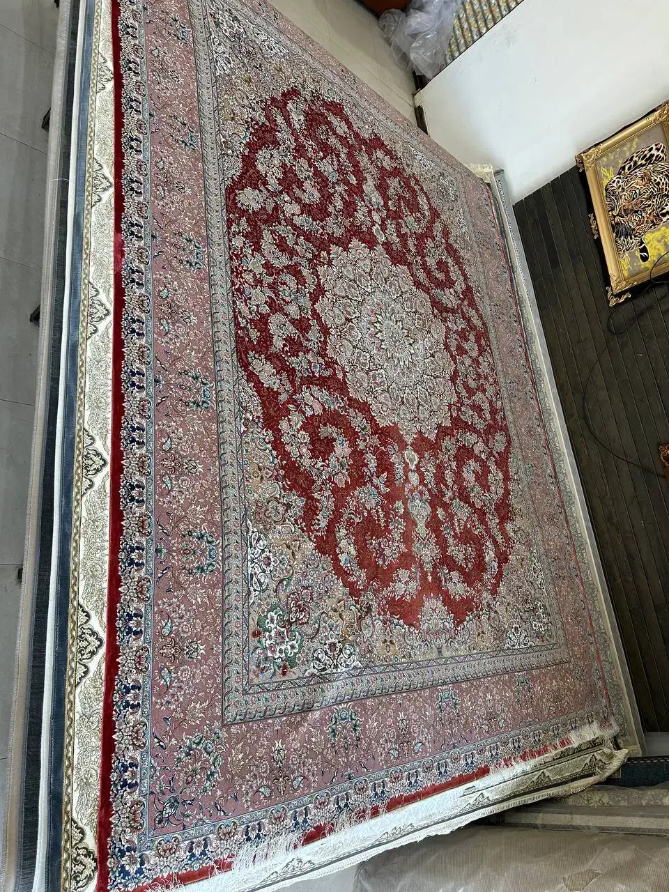 فرش ۱۲ متری/1500شانه 4500تراکم/درجه ۱|فرش|مهاباد (آذربایجان غربی), |دیوار