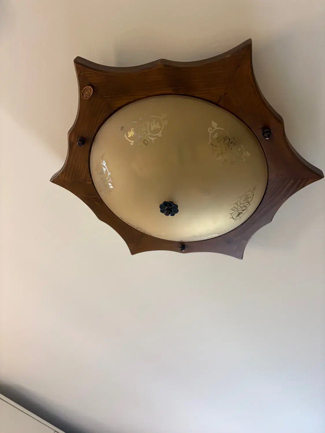 دو عدد لوستر چوبی|لوستر و چراغ آویز|یزد, |دیوار