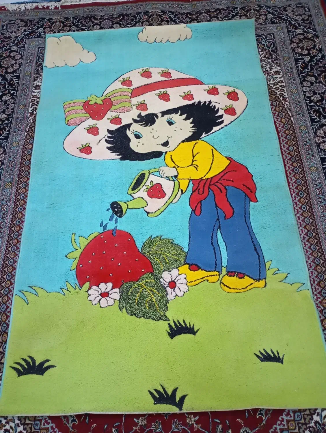 فرش توت فرنگی|فرش|آبادان, |دیوار