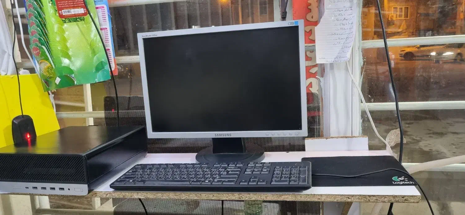 مینی کیس اچ پی و مانیتور و کیبورد dell|رایانه رومیزی|گنبد کاووس, |دیوار