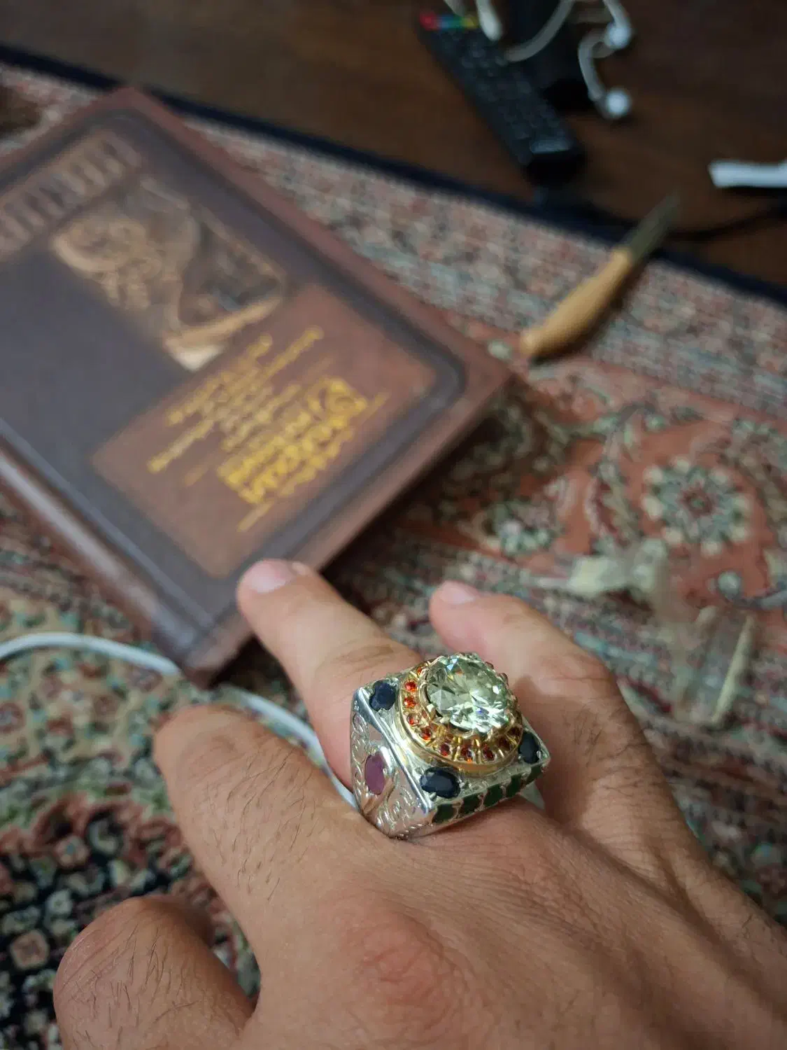 انگشتره فوق فوق کلکسیونی سنگینوزن|جواهرات|اردبیل, |دیوار