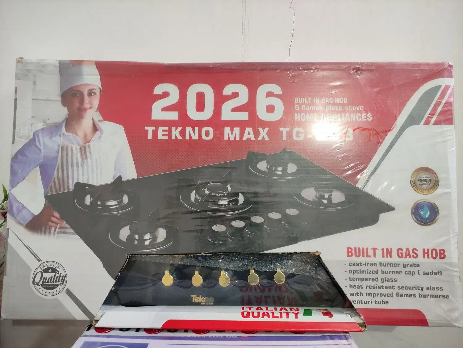 اجاق گاز صفحه ایی تکنو مکس|اجاق گاز و لوازم برقی پختوپز|لنجان, |دیوار