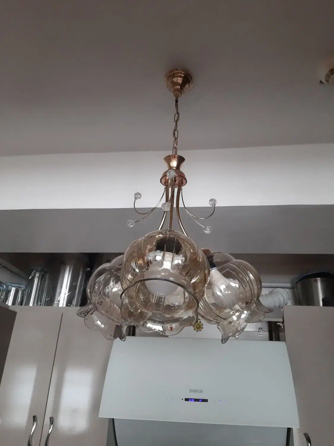 لوستر ۳ جباب آشپزخانه و اتاق|لوستر و چراغ آویز|سهند, |دیوار