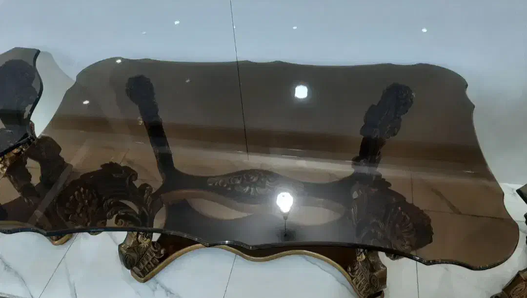 شیشه۵میل میز جلومبلی|مبلمان خانگی و میز عسلی|کهریزک, |دیوار