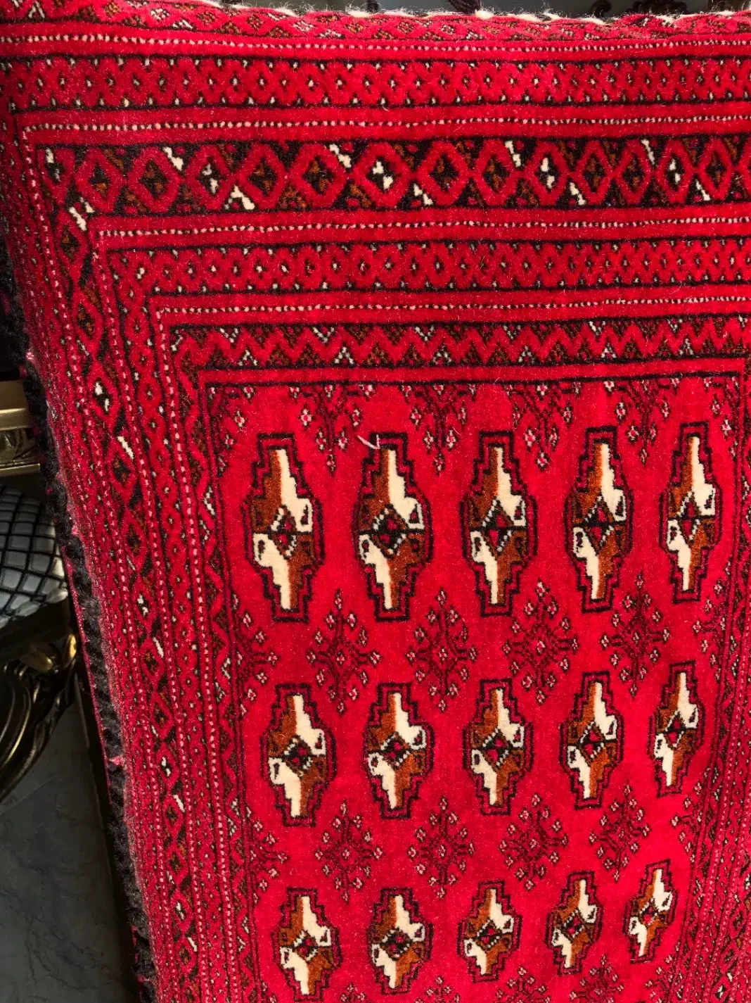 پشتی دست بافت. ترکمن اصل در حد نو|پشتی|تهران, تهرانپارس جنوبی|دیوار