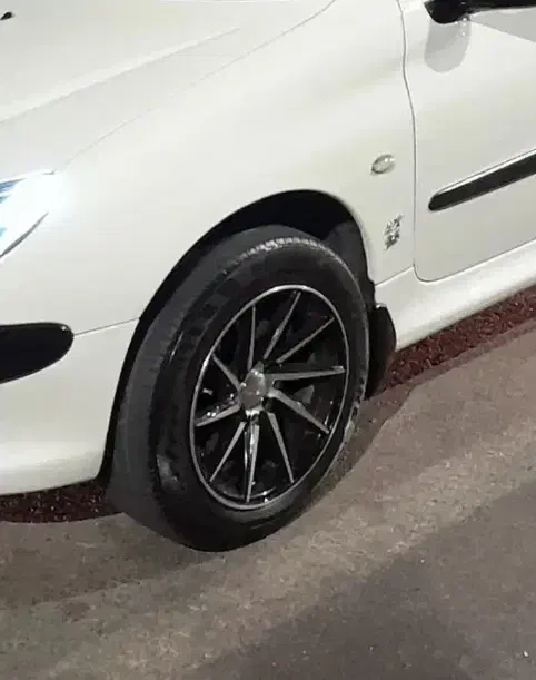 رینگ لاستیک ووسن چرخشی 8 سوراخ رخ تراش مشکی سایز15|قطعات یدکی و لوازم جانبی|تبریز, |دیوار