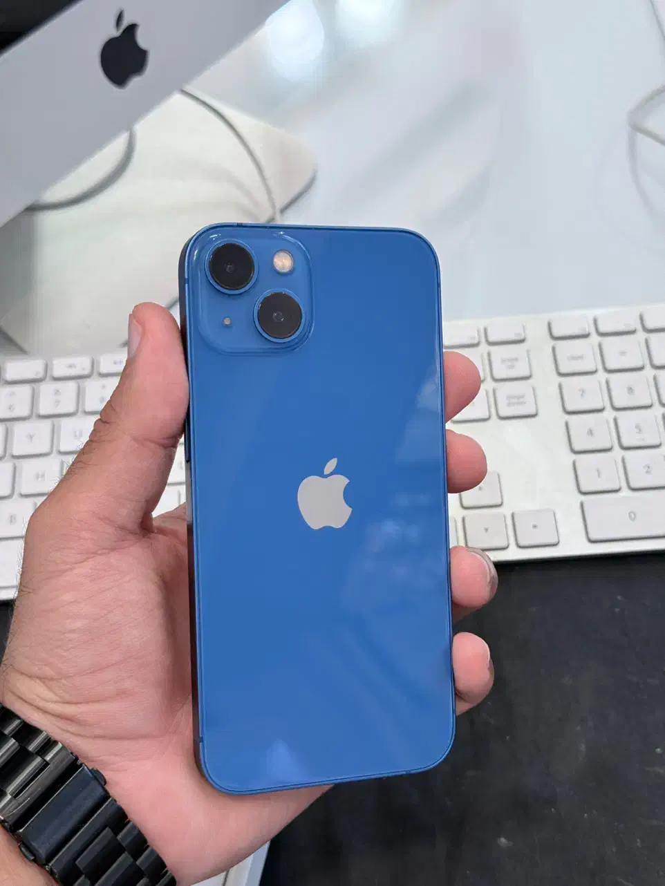 ایفون۱۳نرمال ابی|موبایل|گنبد کاووس, |دیوار