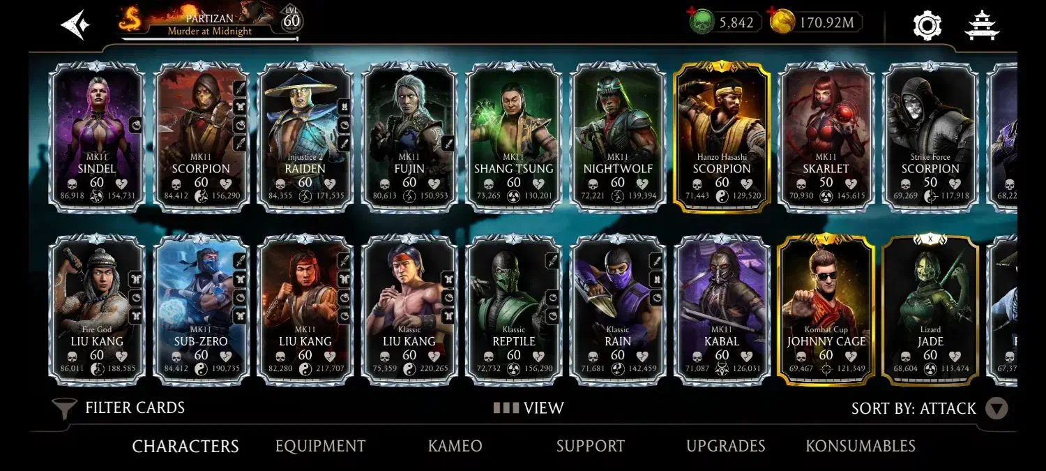 اکانت مورتال کمبت موبایل|کنسول، بازی ویدئویی و آنلاین|مشهد, کوی المهدی|دیوار