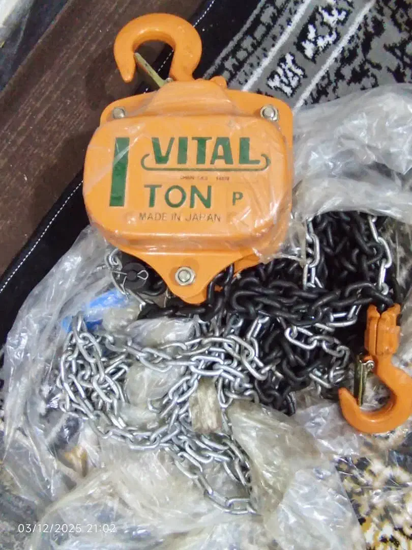 جرثقیل دستی یک تن ژاپنی اصلی|ابزارآلات|فردیس, شهرک هفده شهریور|دیوار